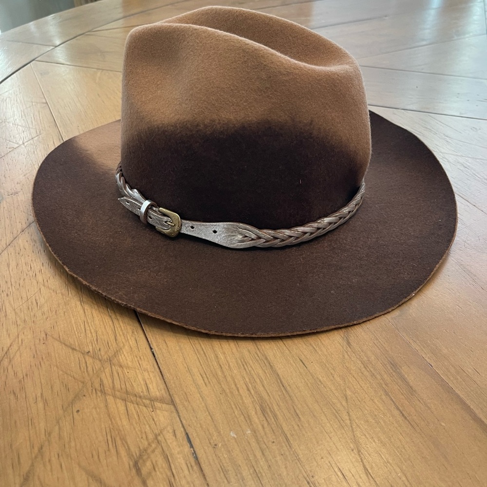 Golden Goose Brown and Tan Fedora Hat